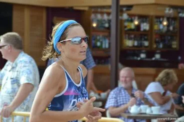 Sandra Rey corriendo