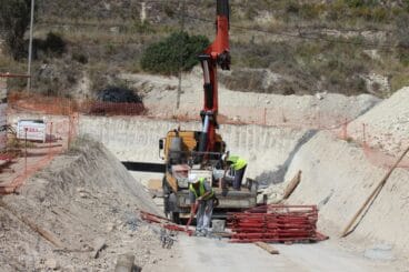Obras en la depuradora de Benitatxell