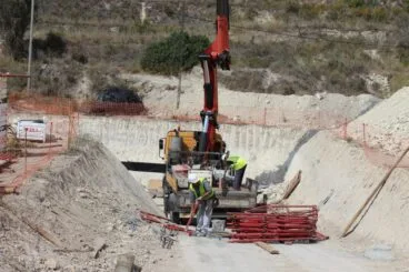 Obras en la depuradora de Benitatxell