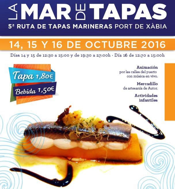 Cartel de 'la mar de tapas'