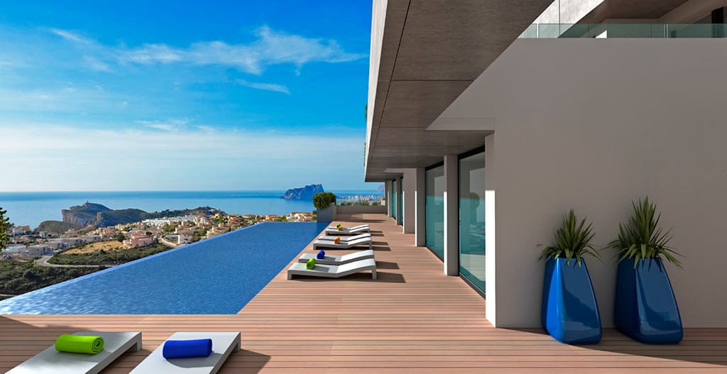 Piscina con vistas Atina Inmobiliaria