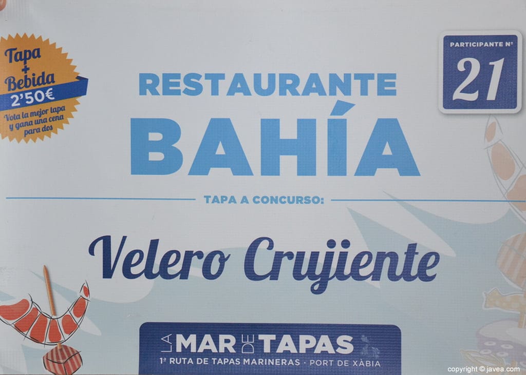 Primer premio en la  Mar de Tapas