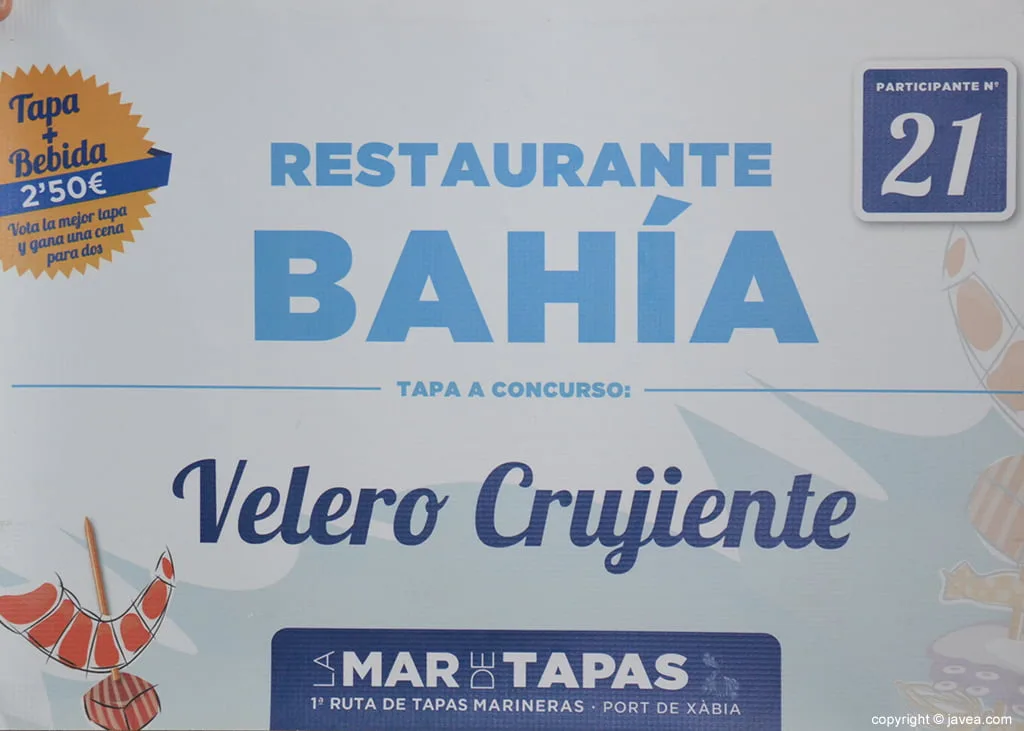 Primer premio en la  Mar de Tapas