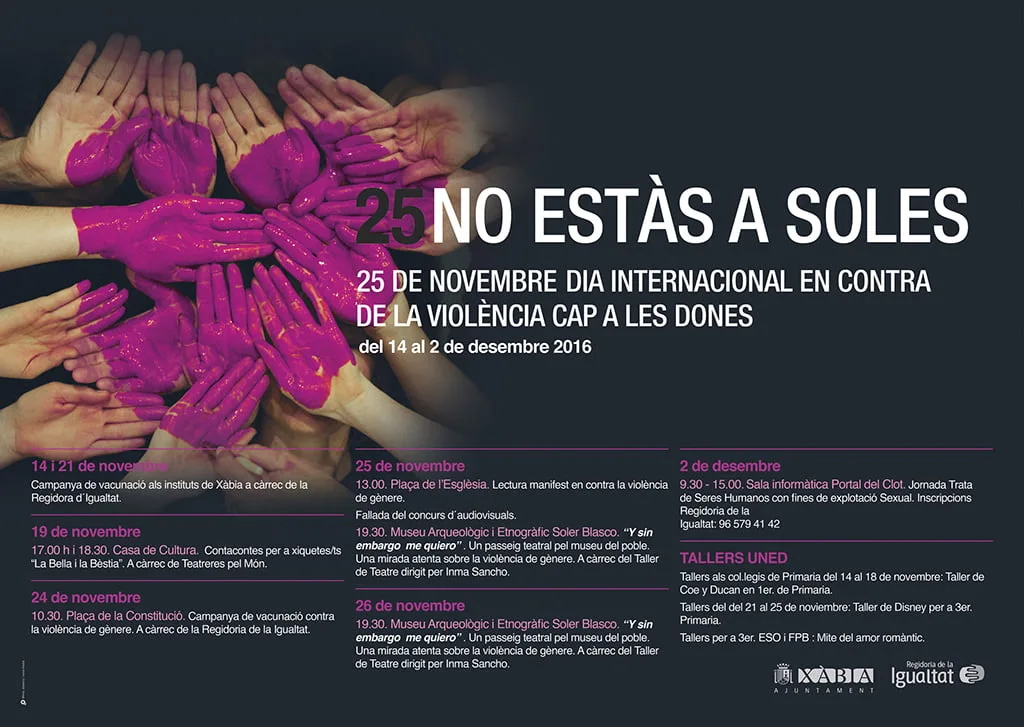 Cartel del programa de actividades