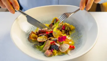 Ensalada en La Perla de Jávea