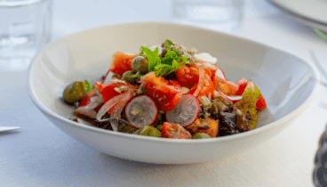 Ensalada para picar en La Perla de Jávea