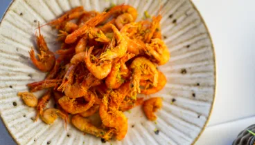 Gambas en La Perla de Jávea