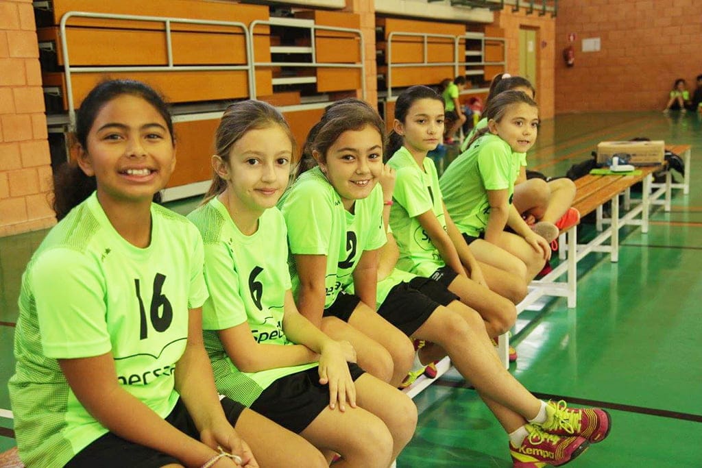 Jugadoras infantiles del CH Xàbia
