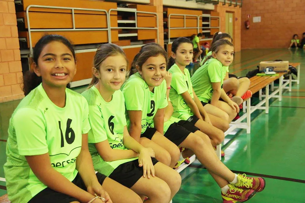 Jugadoras infantiles del CH Xàbia