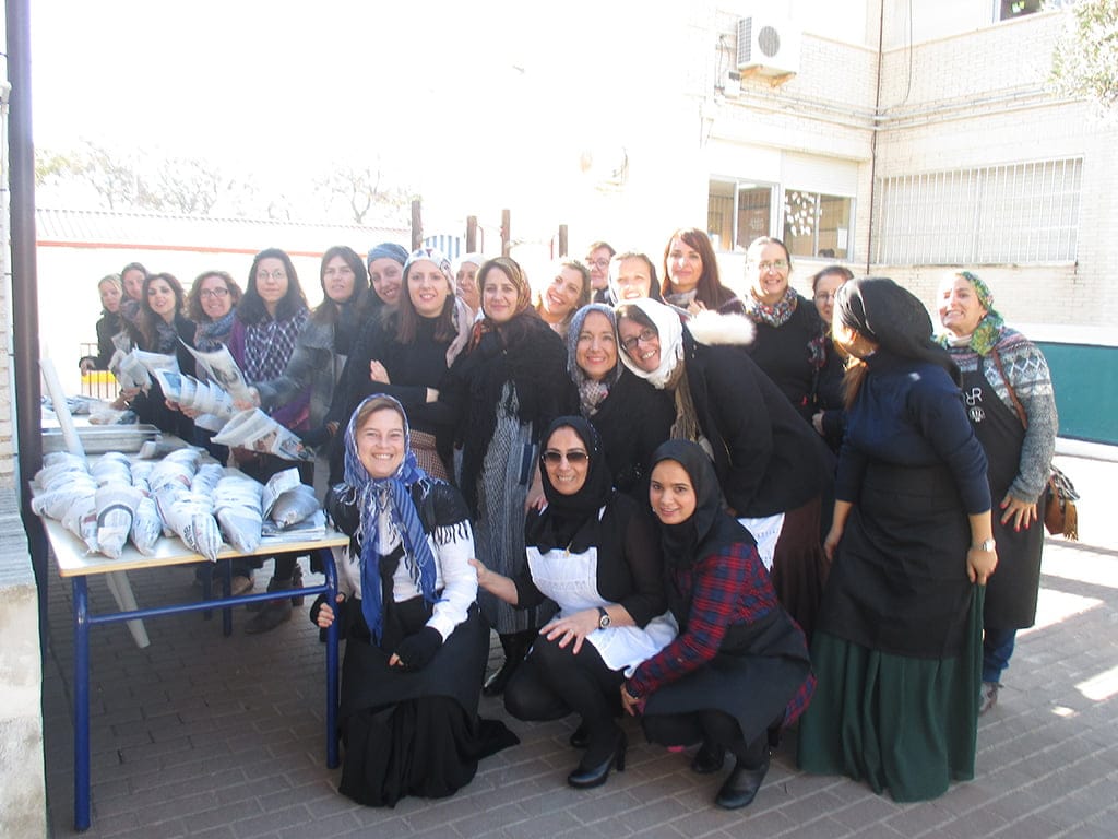 Las madres preparan la Fiesta de la Castañera