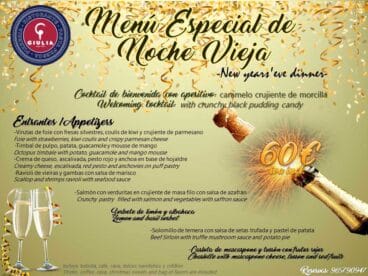 Menú Nochevieja Restaurante Giulia