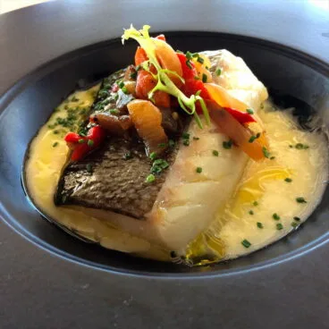 Plato pescado La Perla de Jávea