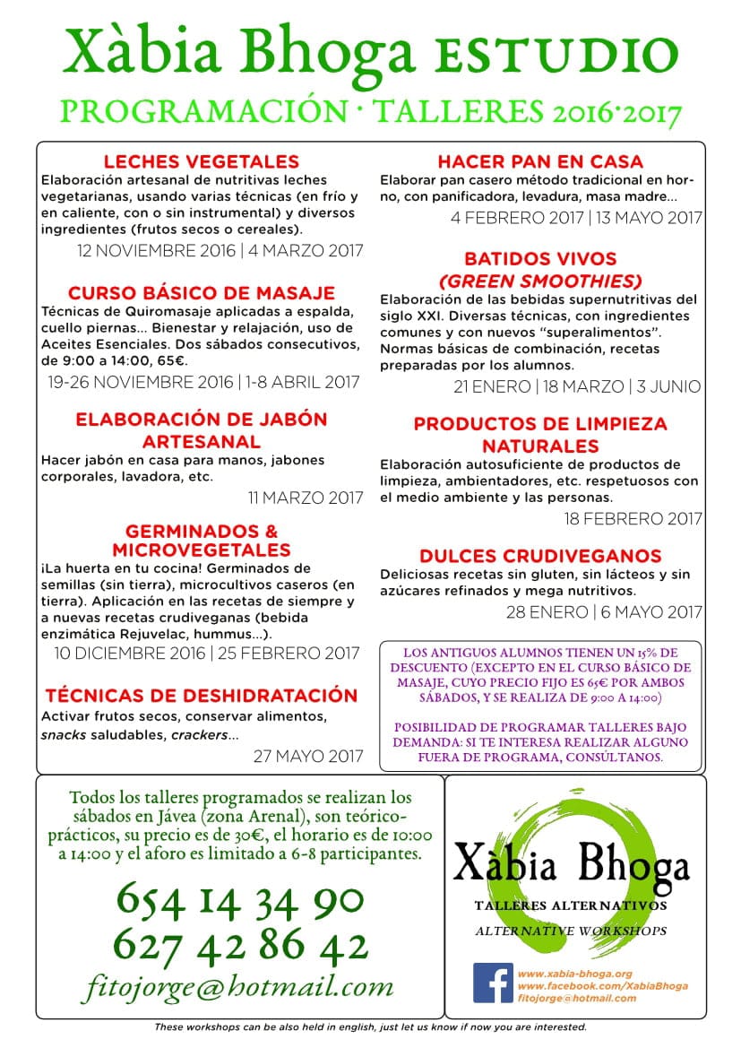 Programación Talleres alternativos