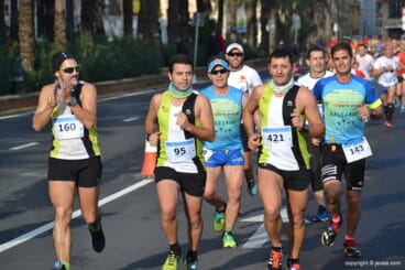 Atletas del CA Llebeig durante la prueba