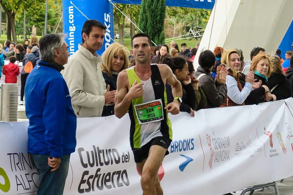 Barragán durante la Maratón