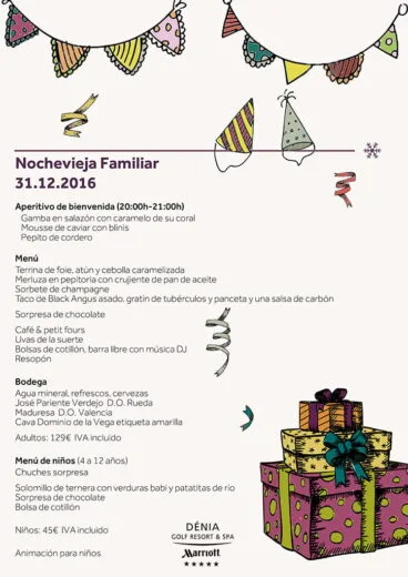 Nochevieja familiar en Hotel Dénia Marriott La Sella Golf Resort & Spa