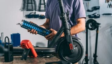 Patinetes eléctricos de diferentes fabricantes