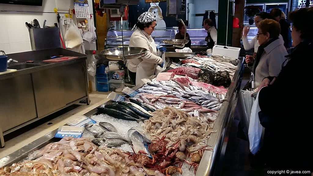 Pescado fresco en el Mercat