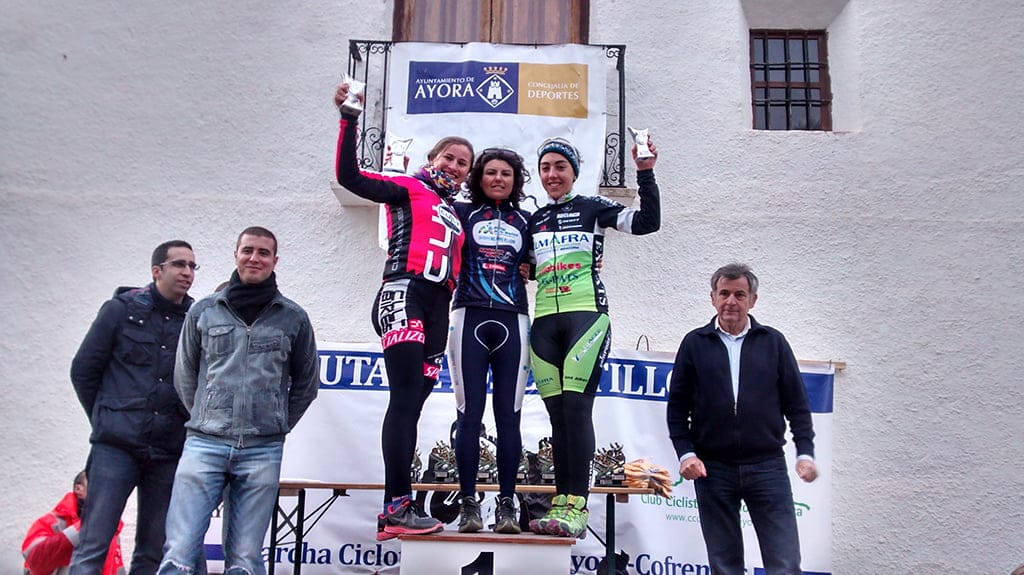 Podio femenino en Ayora, Open BTT-XCO CV