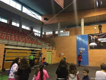 Rocódromo en el pabellon Miguel Buigues