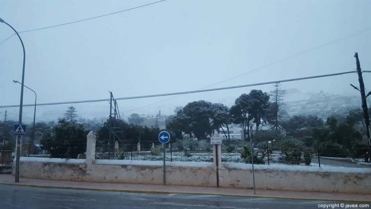 14 Nieve en Xàbia