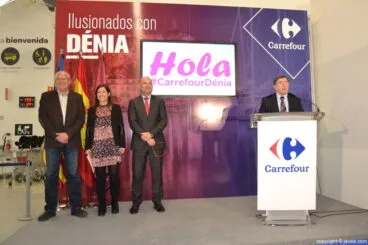 Acto de inauguración de Carrefour Dénia