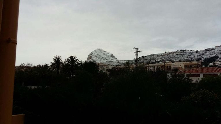 33 Nieve en Xàbia