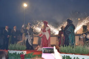 Cabalgata Reyes Magos Xàbia 2017 – Los reyes en el escenario
