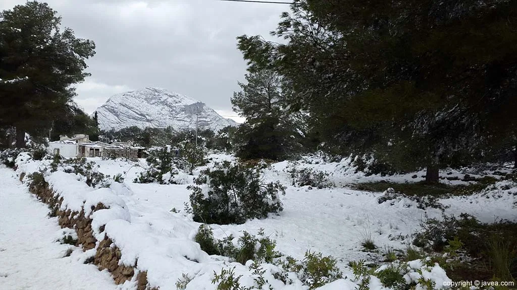 92 Nieve en Xàbia