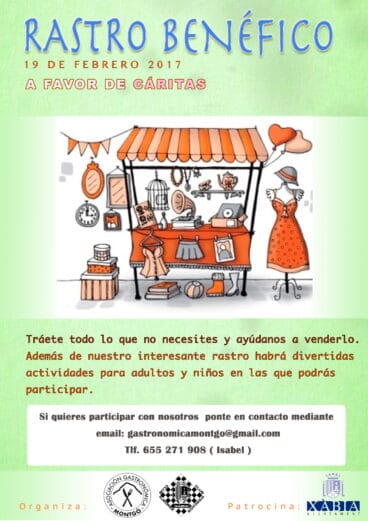 Cartel rastro benéfico