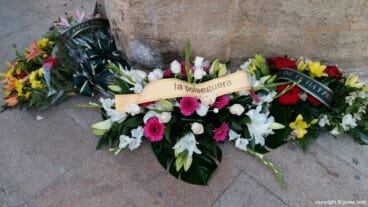 Flores para Goyo en su despedida