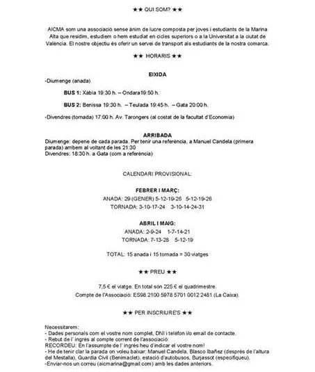 Transporte estudiantes