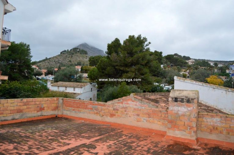 Uitzicht vanaf het terras Belen Quiroga