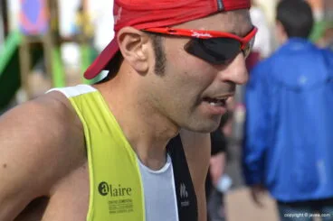 Adrián Hadri tras cruzar la meta