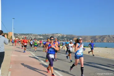 Araceli Chornet en plena carrera