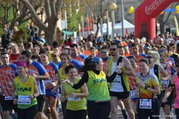 Buen humor en el inicio de la prueba