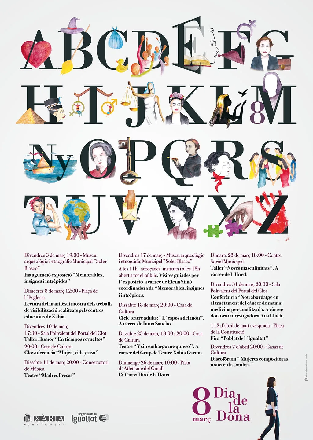 Cartell Abecedari Dona