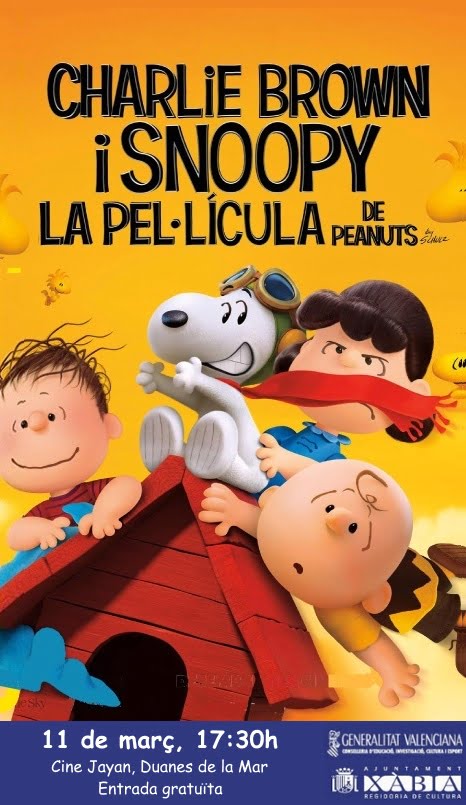 Película de Snoopy en cine infantil