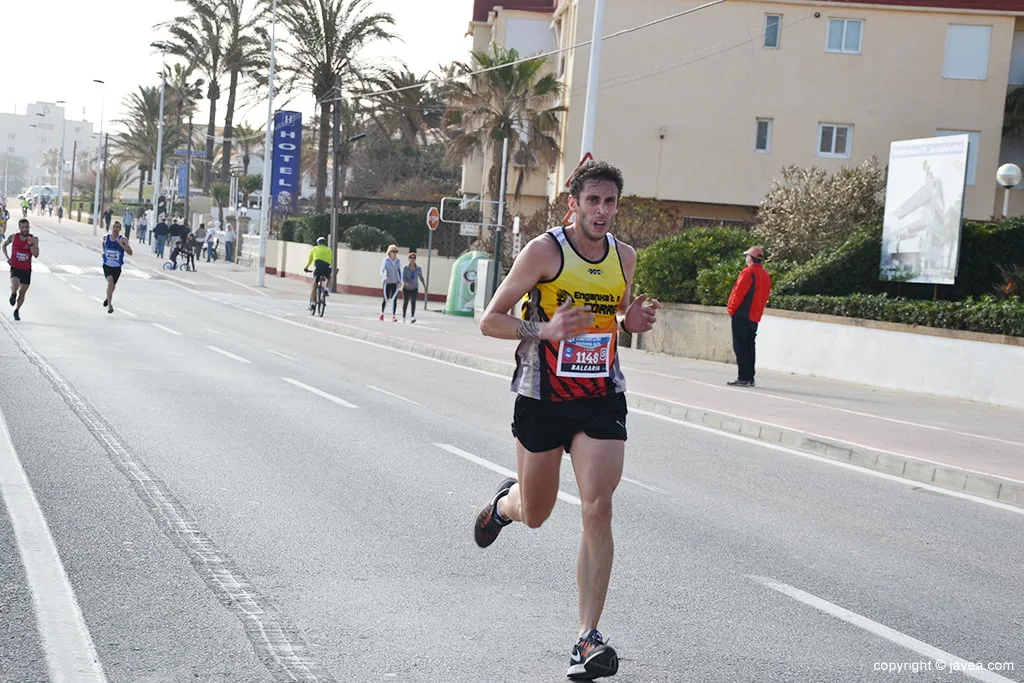 Franc López durante la carrera