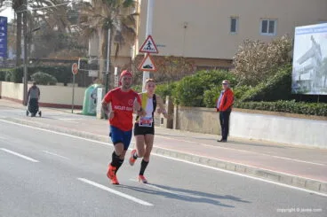 Mª Isabel Ferrer durante la carrera