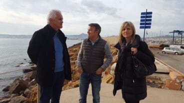 Obras escollera levante