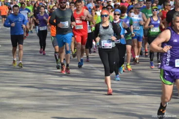 Silvia Salvá durante la carrera