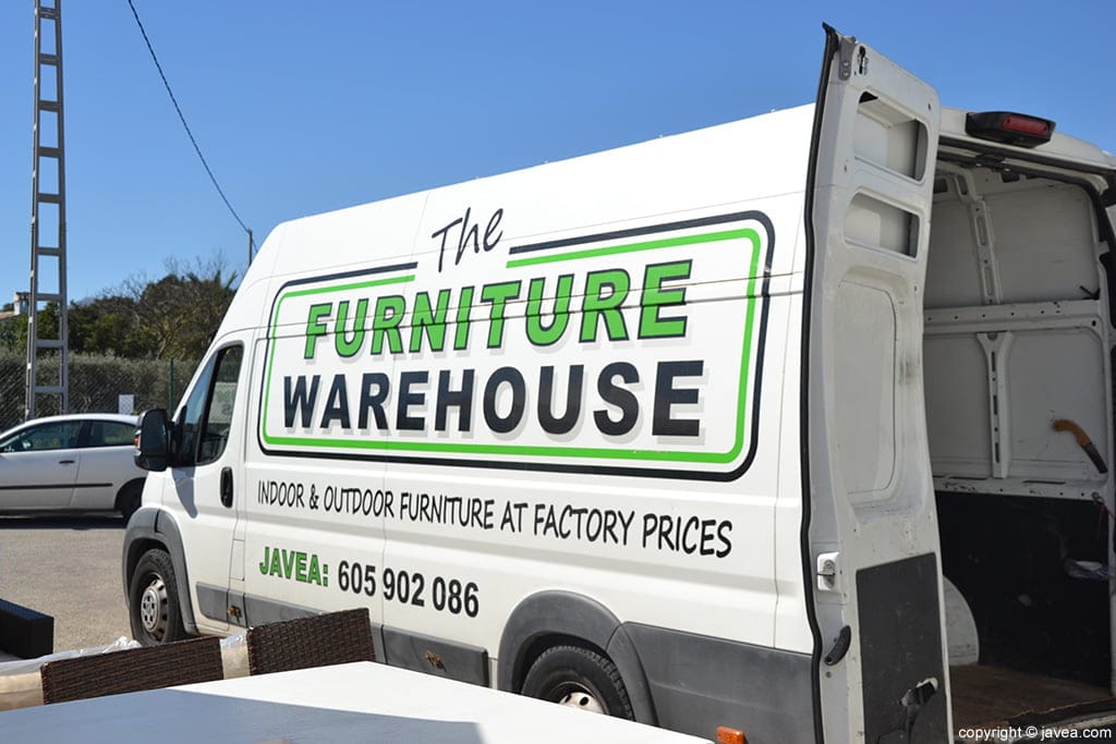 The Furniture Warehouse truck