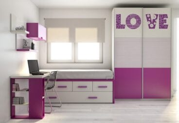 Habitación para niña en Muebles Martínez