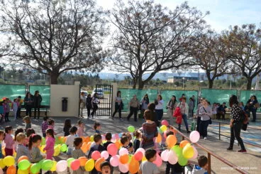 Llegada de los profesores de Erasmus + al colegio