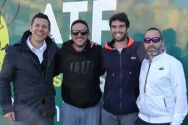Pablo Andujar junto a Javier Ferrer