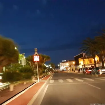 Señal luminosa en Dénia