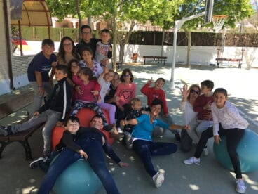 Alumnos de la I escoleta para niños con TEA