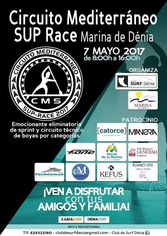 Cartel Paddel Surf en Dénia