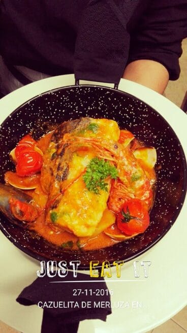 Cazuela de merluza Restaurante Giulia